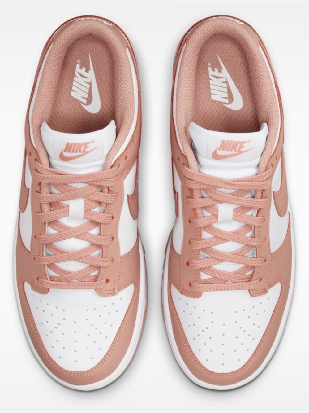 Brand New Never Worn Ladies Rose Pink Dunks size 9